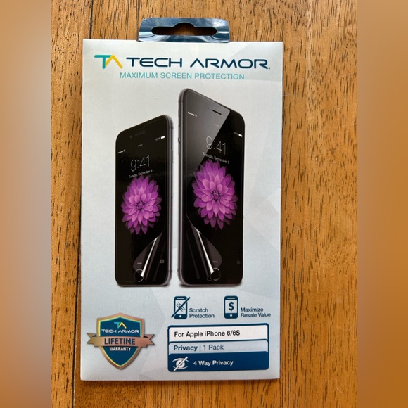 Tech Armor Maximum Screen Protection Film 1pk
For Apple iPhone 6/6S - Picture 1 of 3